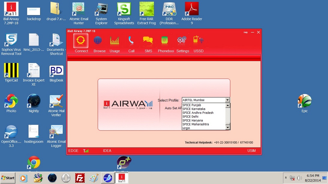 Iball Airway 7.2MP-18 error